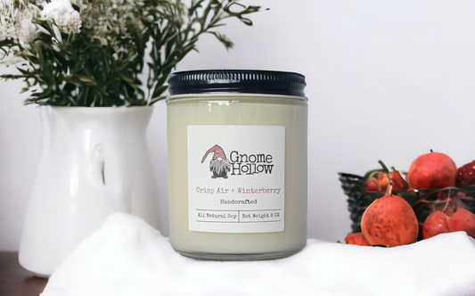 Crisp Air + Winterberry Scented Soy Candle