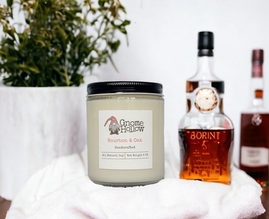 Bourbon+Oak Scented Soy Candle