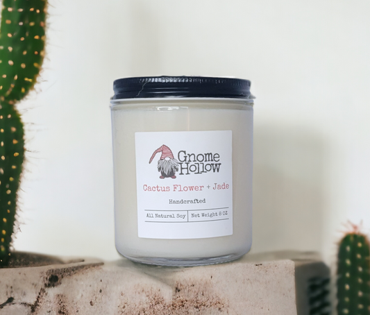 Cactus Flower + Jade Scented Soy Candle