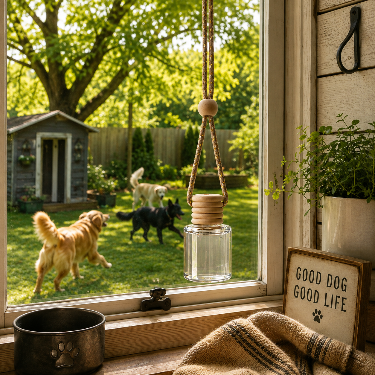Fresh Linen Hanging Diffuser:  Pet Friendly Freshness
