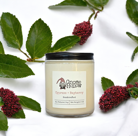 Cypress + Bayberry Scented Soy Candle