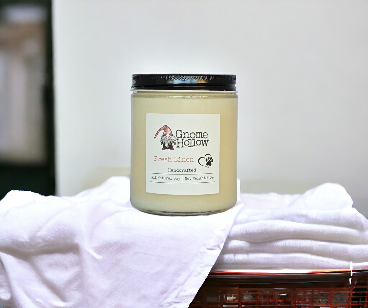 Fresh Linen Odor Eliminator Soy Candle