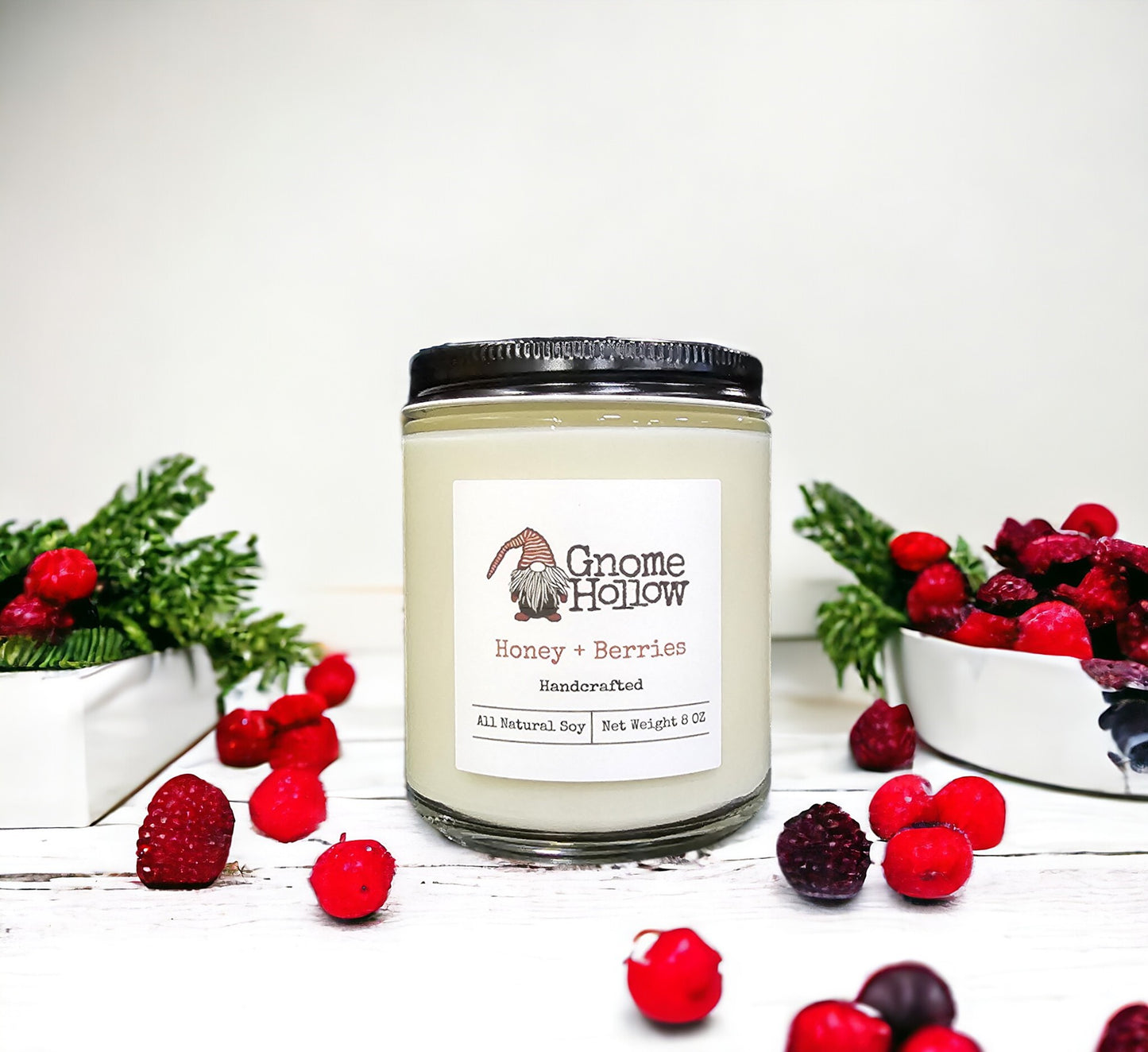 Honey Berries Scented Soy Candle