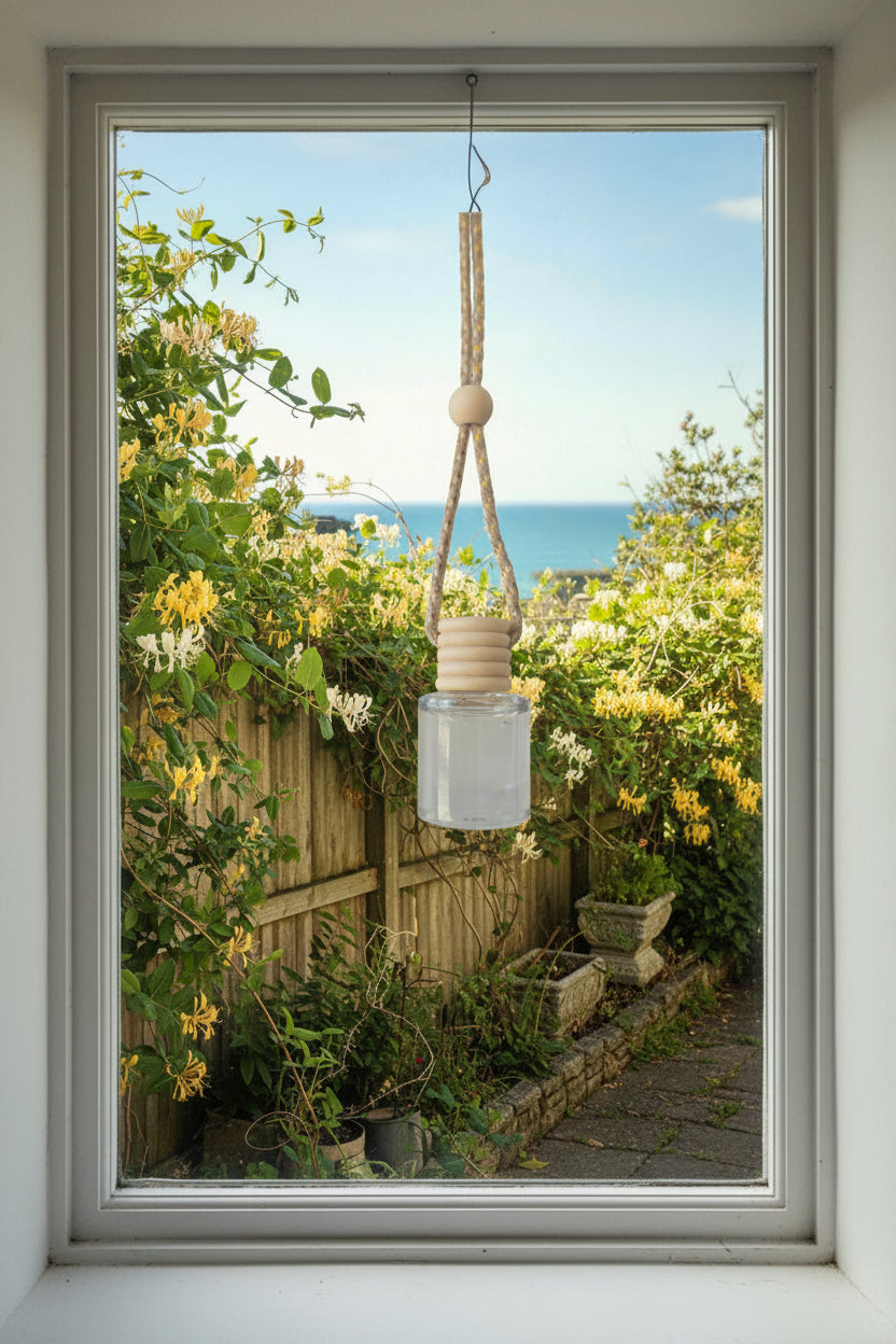 Car diffuer hanging from a window
