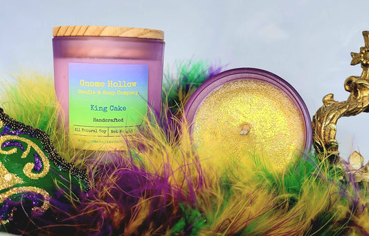 King Cake Scented Soy Candle