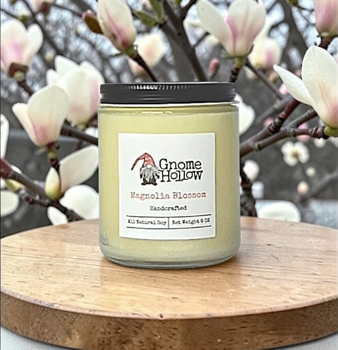 Magnolia Blossom Scented Soy Candle.