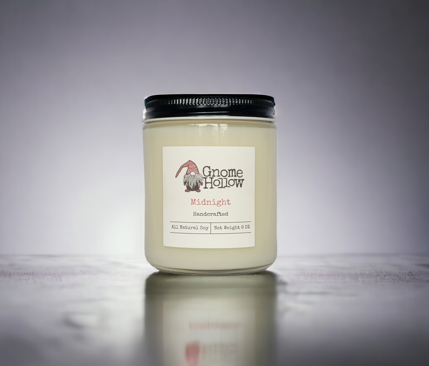 Midnight candle with a simple blurred surrounding