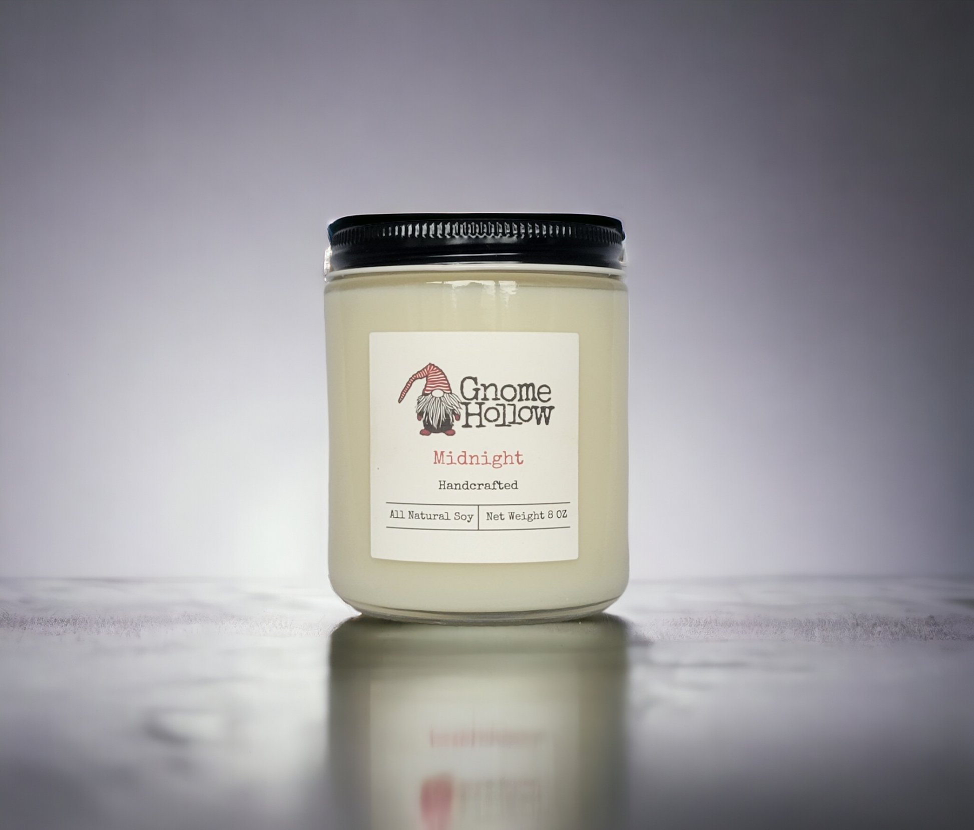 Midnight candle with a simple blurred surrounding