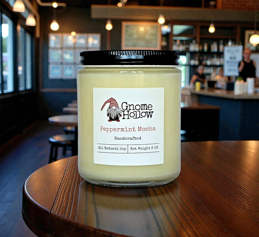 Candle in a coffee shop