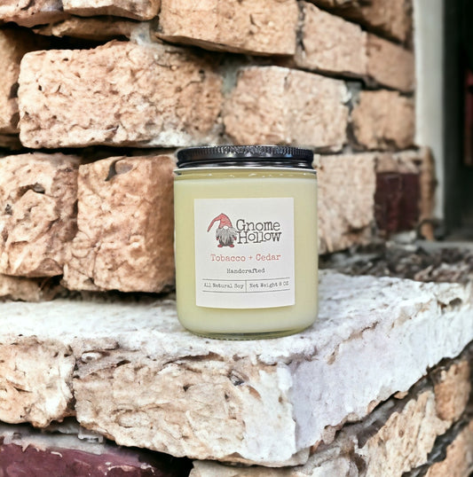 Tobacco+Cedar Scented Soy Candle