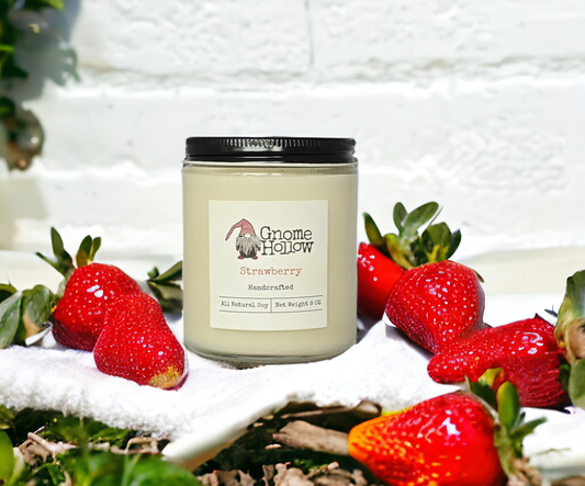 Strawberry Scented Soy Candle